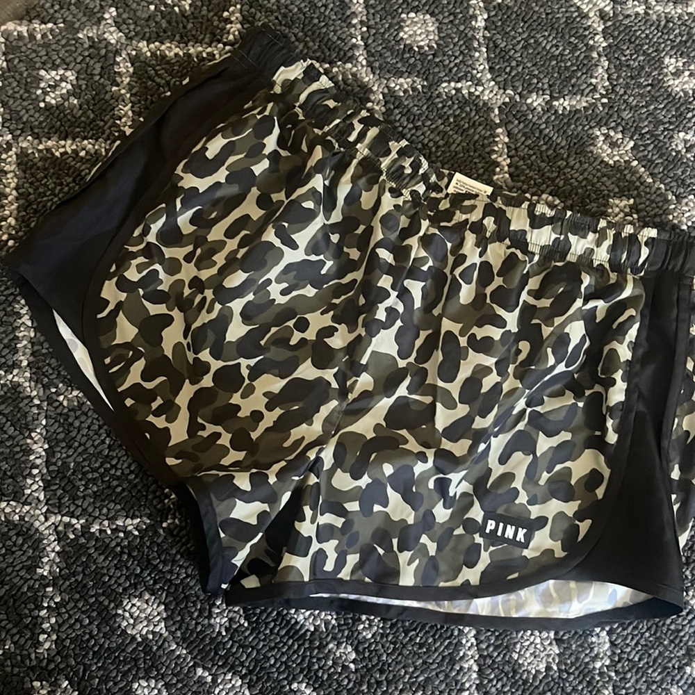 NEW VS PINK leopard shorts